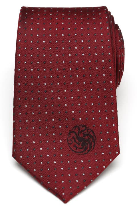 Targaryen Dragon Sigil Silk Tie