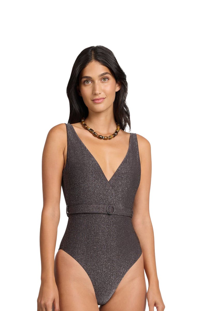 Onia Michelle One Piece, Alternate, color, Espresso