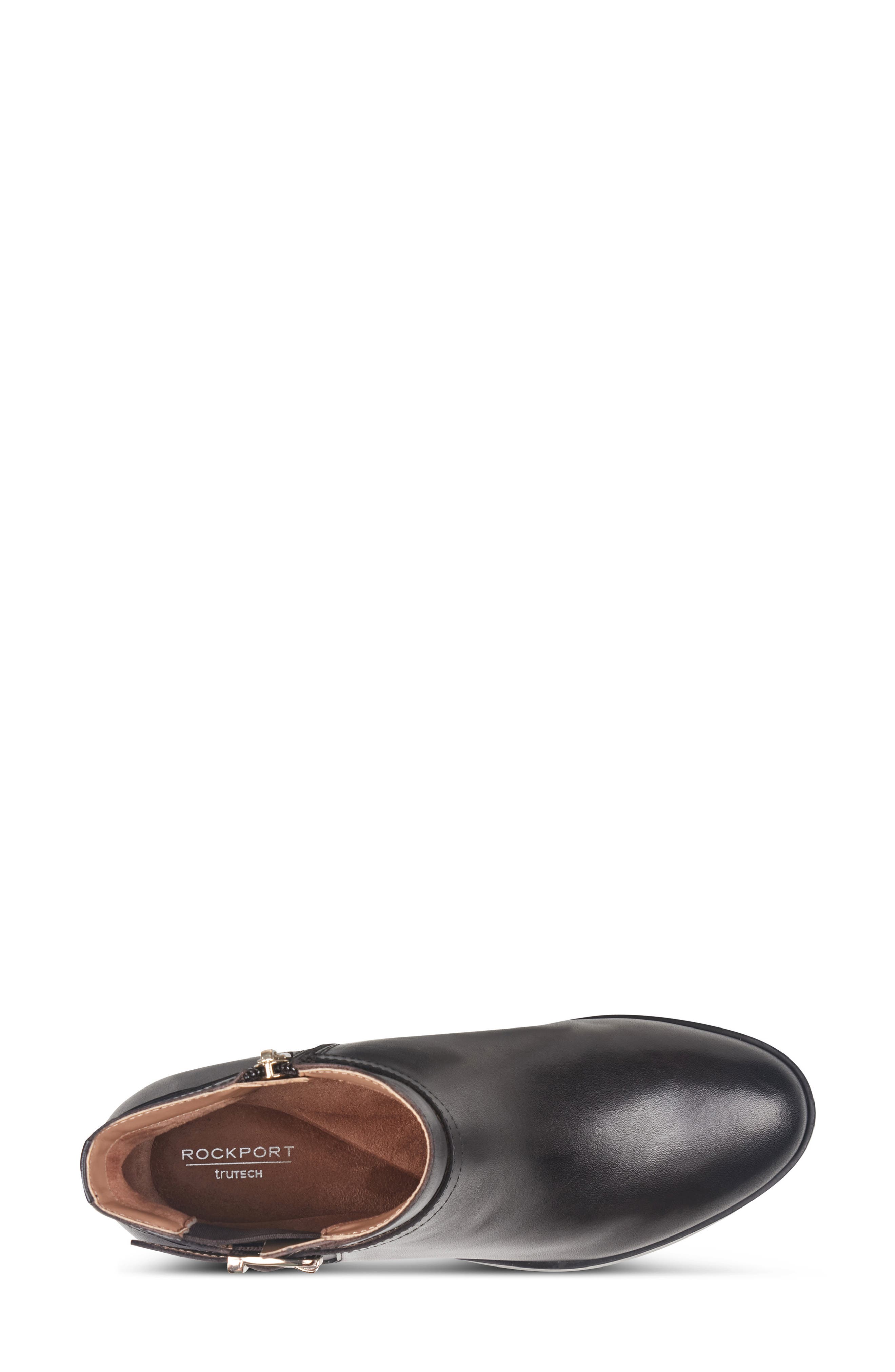 Teegan Leather Bootie, Alternate, color, DARK BROWN