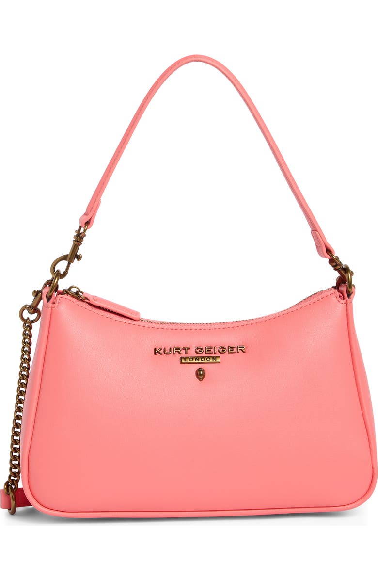 Kurt Geiger London Highgate Leather Shoulder Bag, Main, color, Open Pink
