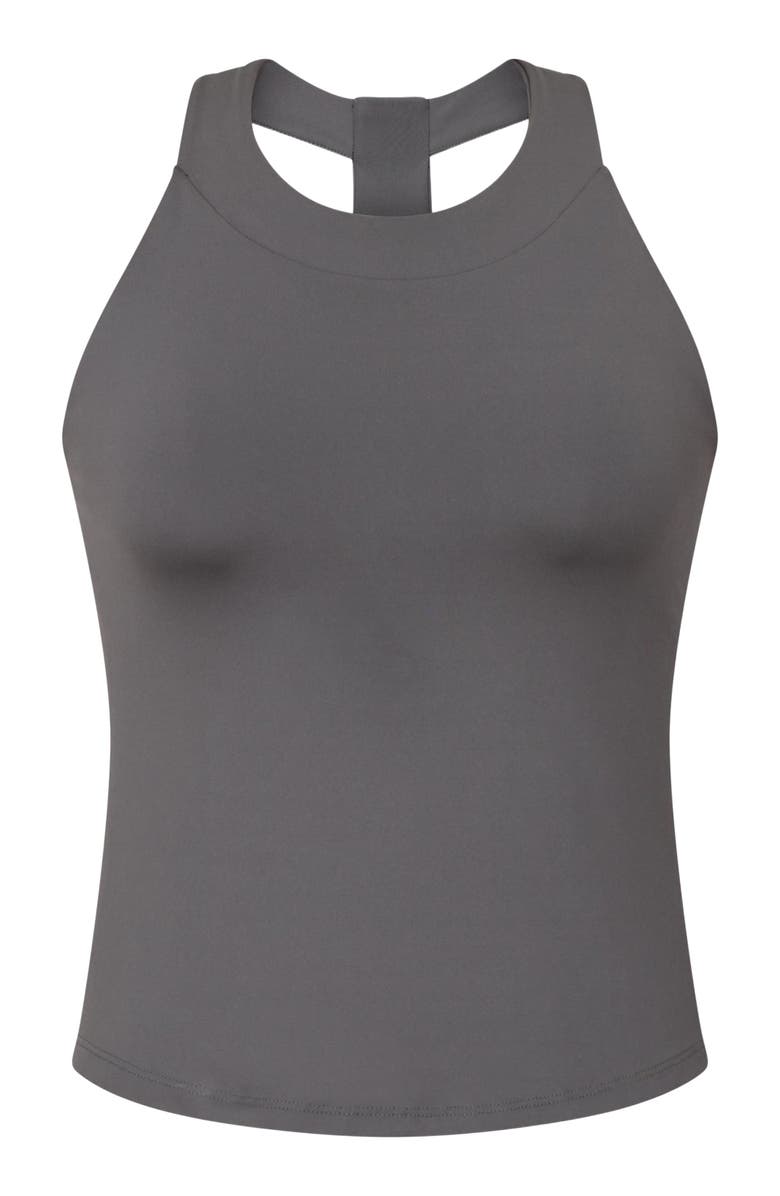 Losano High Neck Tank, Alternate, color, Charcoal