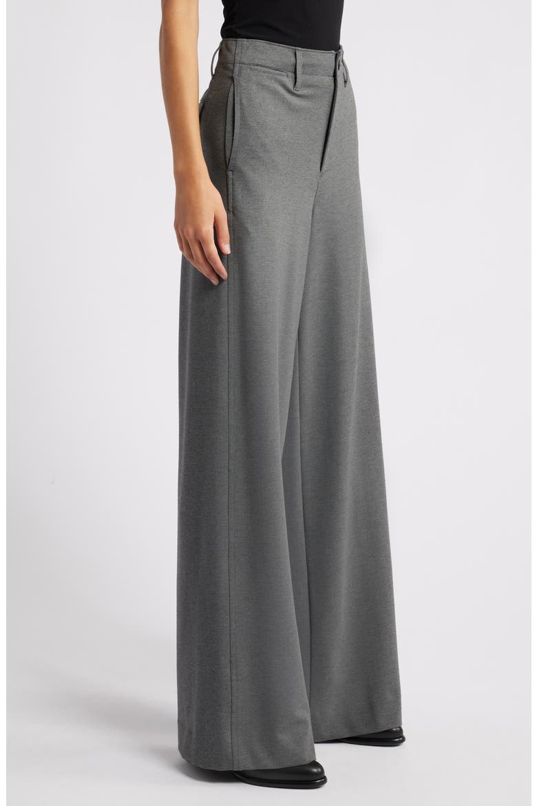 Sofie High Waist Wide Leg Ponte Knit Pants, Alternate, color, CHARCOAL