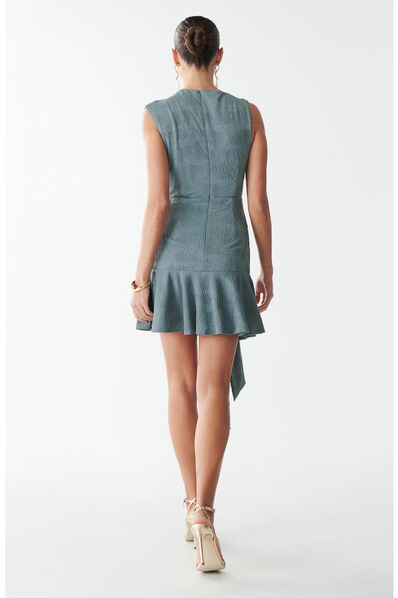 Liona Mini Dress, Alternate, color, Teal Palms