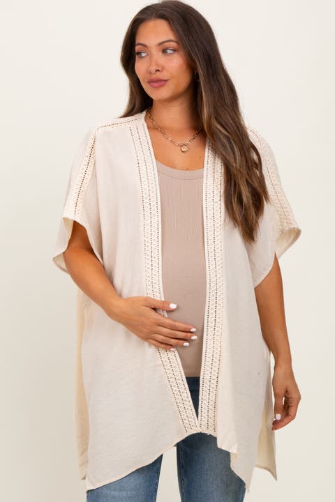 Crochet Trim Rustic Cover Up