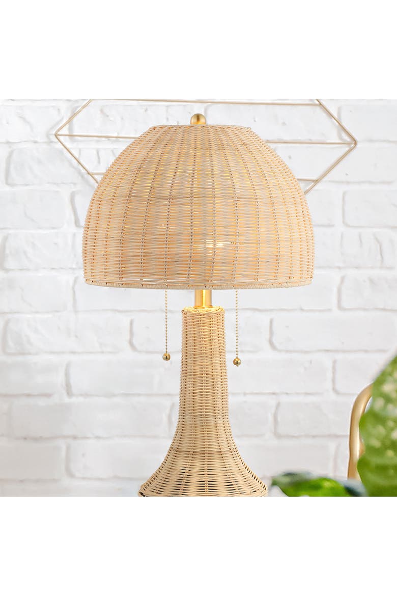 Joanie Bohemian Rustic Iron LED Table Lamp, Alternate, color, Natural