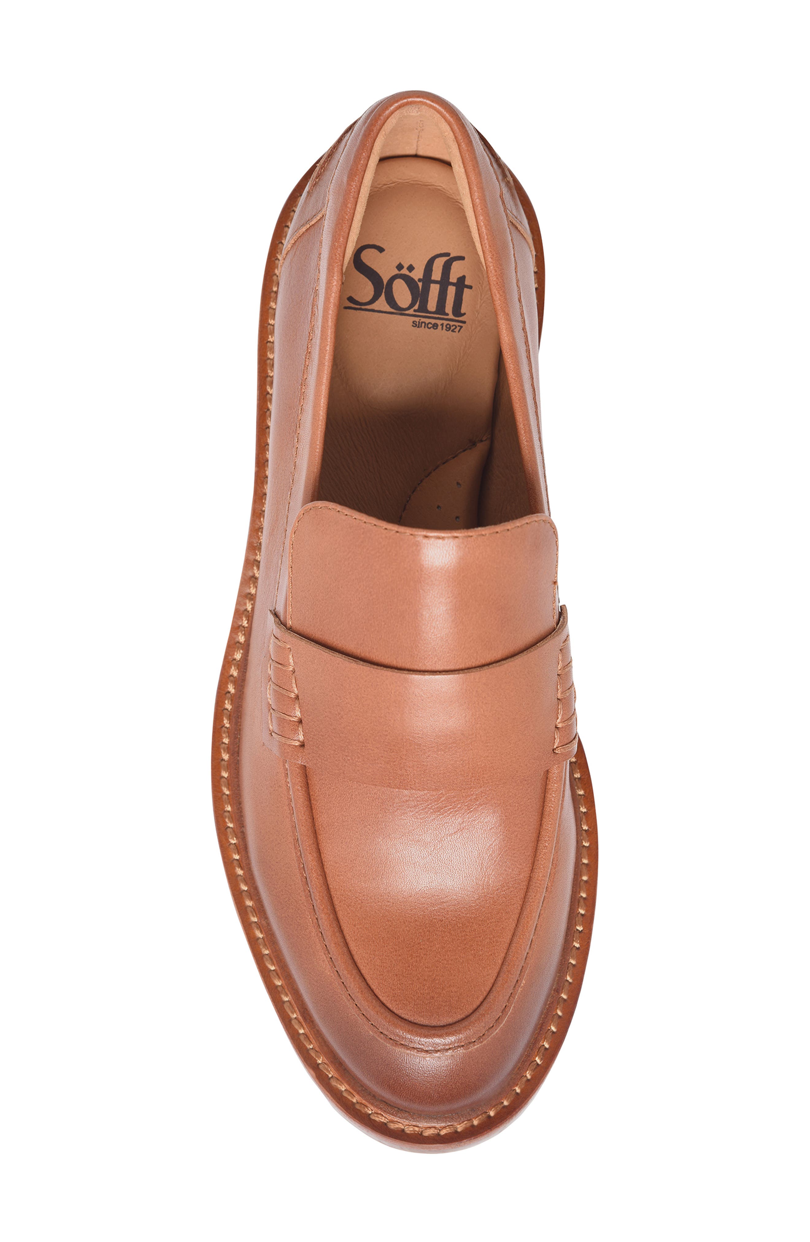 Meryl Water Resistant Loafer, Alternate, color, LUGGAGE