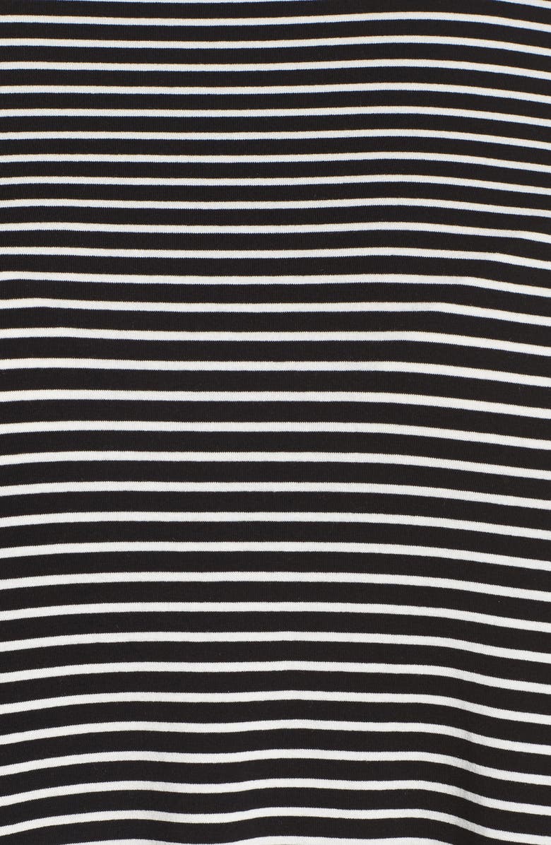 Vince Camuto Stripe Mixed Media Turtleneck, Alternate, color, 