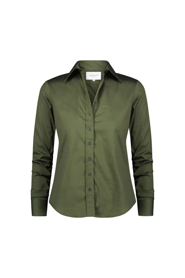 The Icon Shirt, Alternate, color, Camo Green