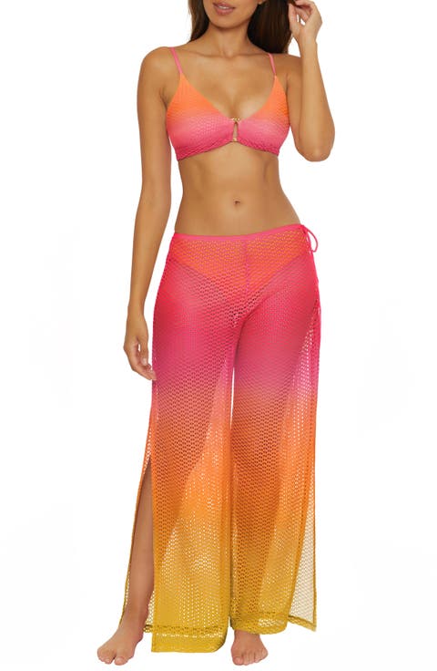 Sun Opal Side Laced Cover-Up Pants