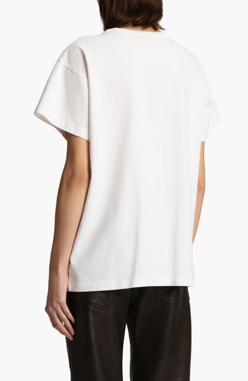 Khaite Maeve Cotton Jersey Graphic T-shirt In White Multi