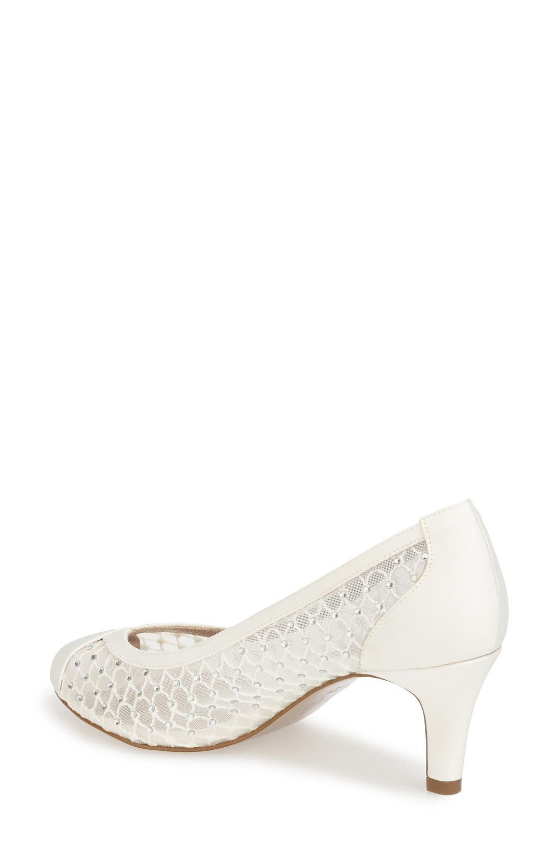 Adrianna Papell 'Zandra' Crystal Embellished Peep Toe Pump, Alternate, color, 