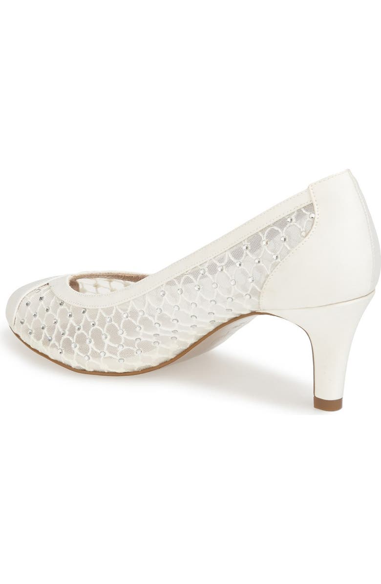 Adrianna Papell 'Zandra' Crystal Embellished Peep Toe Pump, Alternate, color,