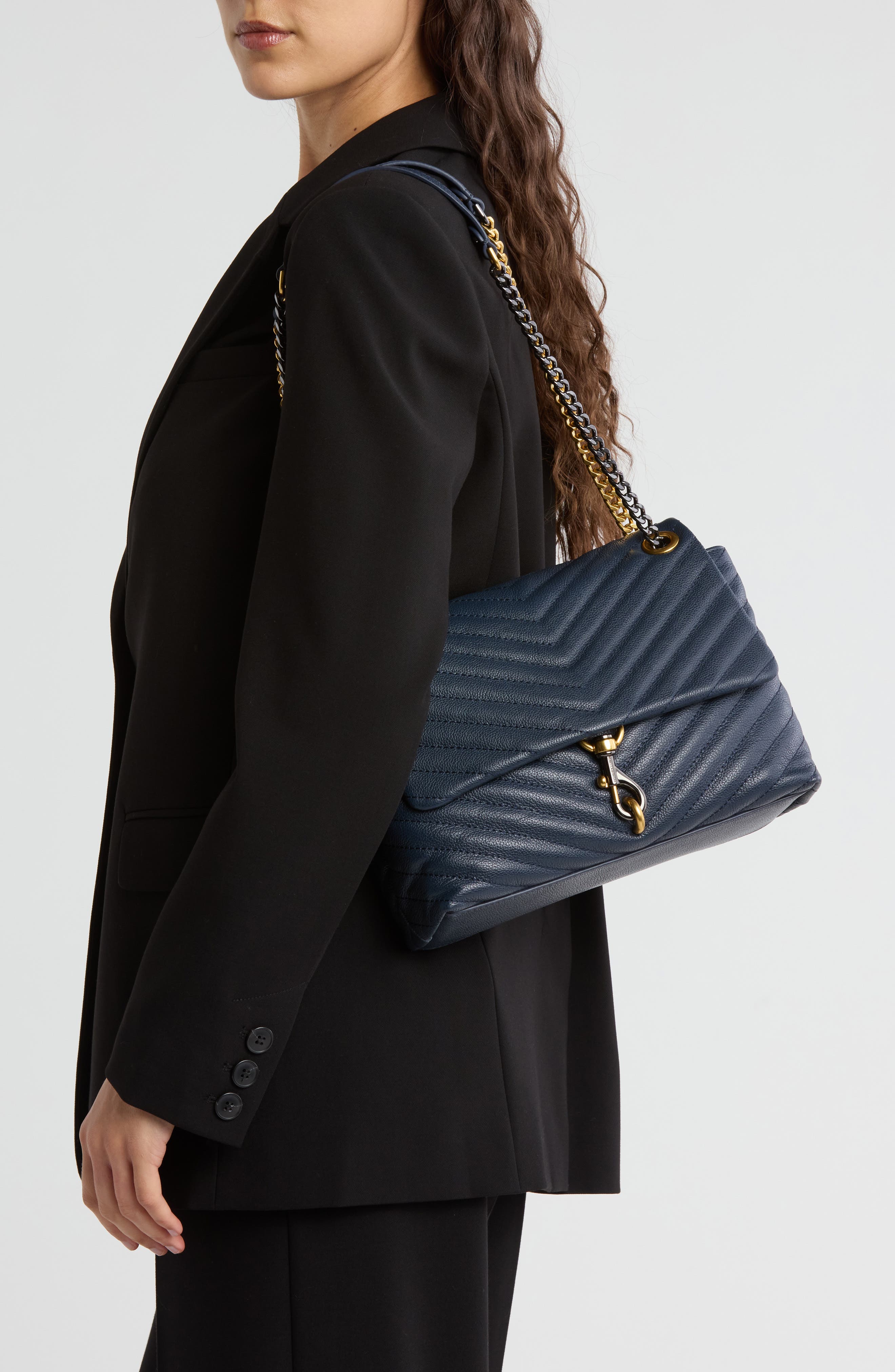 Rebecca Minkoff Edie Flap Shoulder Bag, Alternate, color, 