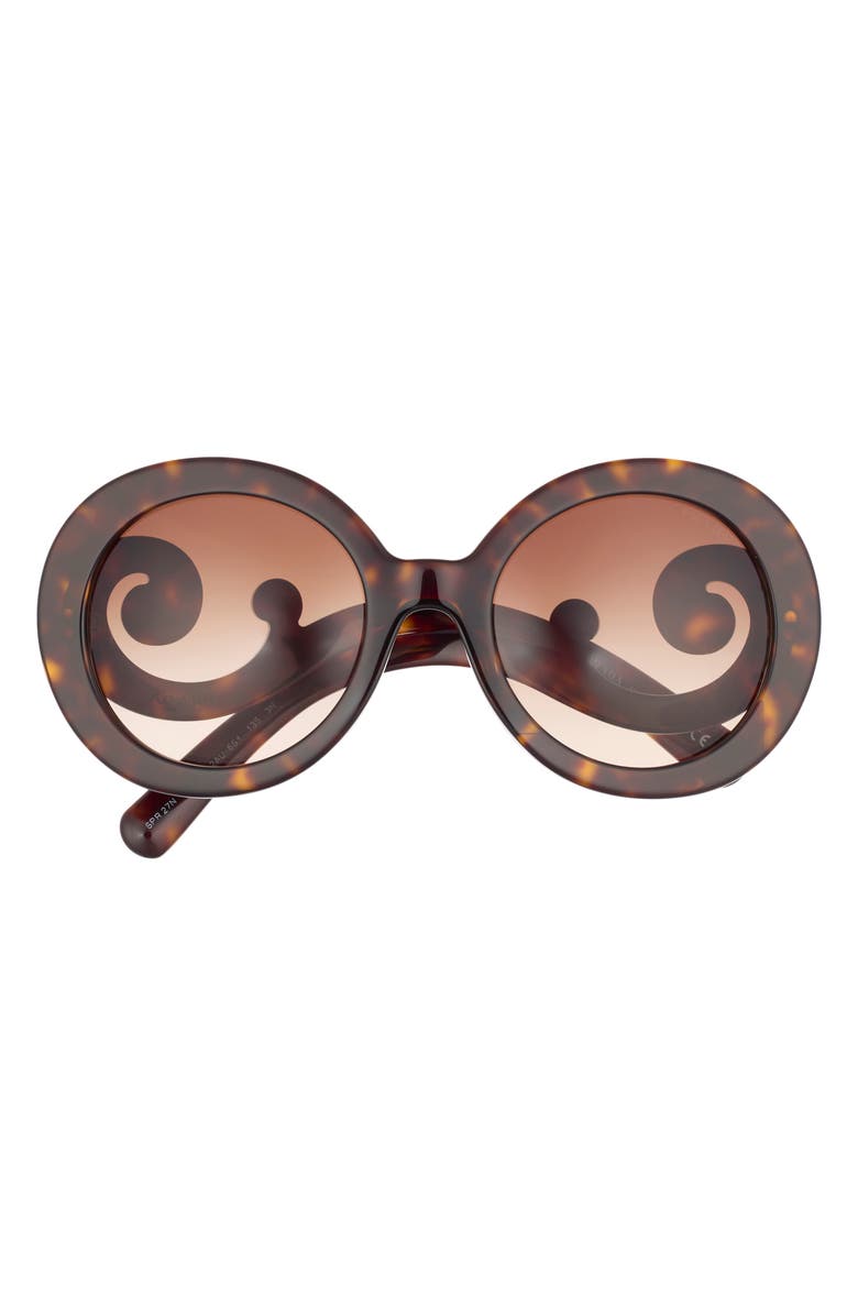 Prada 'Baroque' 55mm Round Sunglasses, Alternate, color,