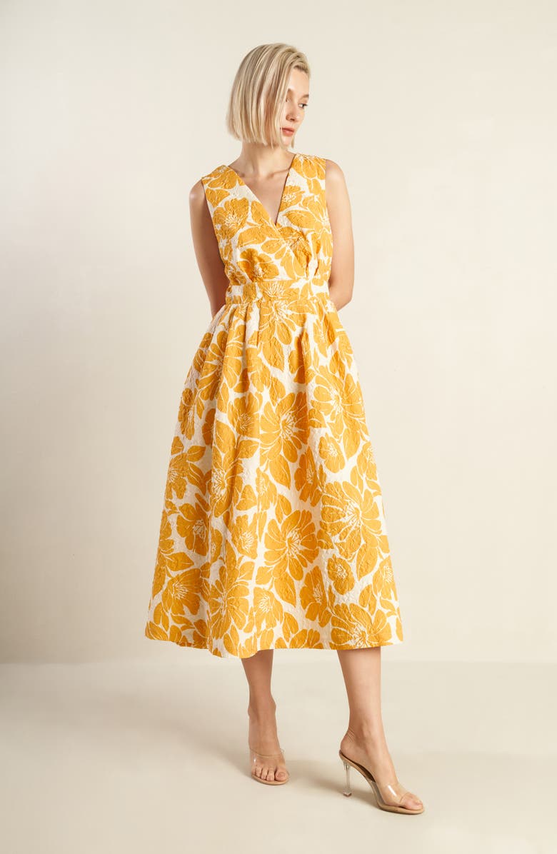 FREEMARKET Floral Print Sleeveless Sundress, Alternate, color, 