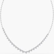 Everlee Graduated Mini Tennis Lab Diamond Necklace in 14K