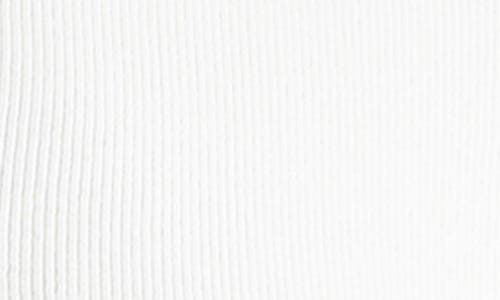 Lush Long Sleeve Button Front Crop Top In White