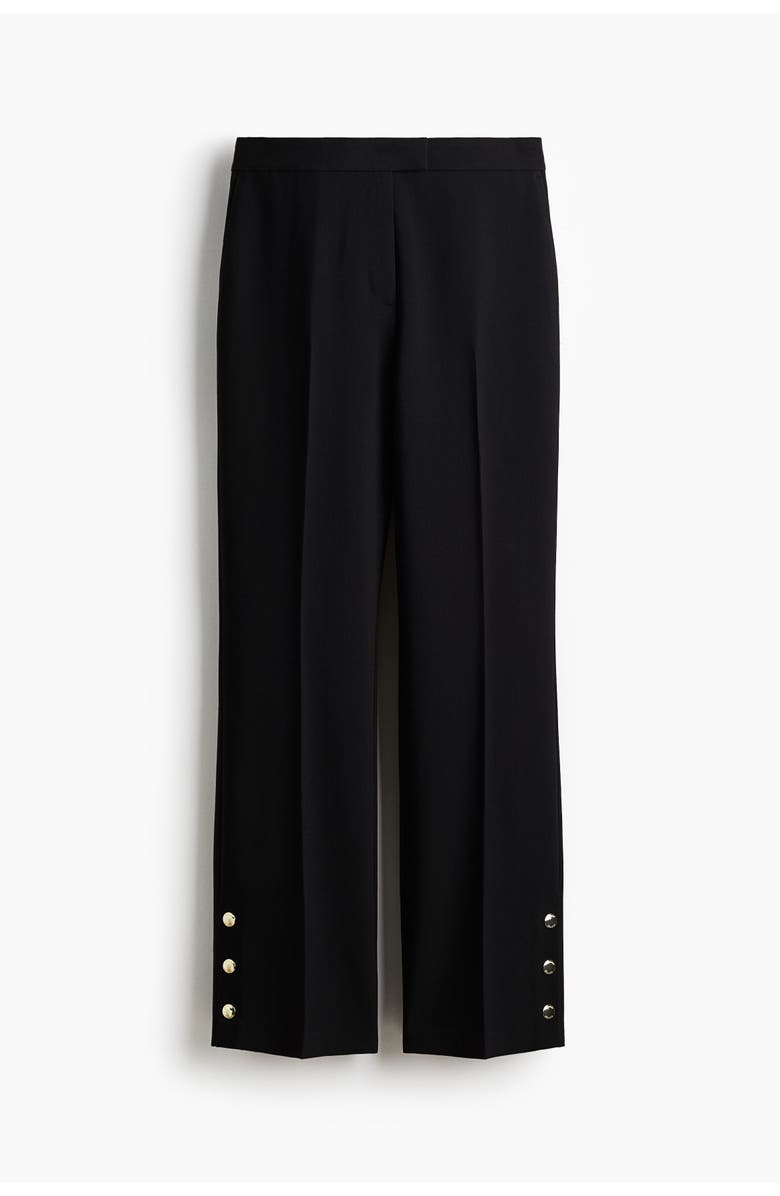 H&M Bootcut Trousers, Alternate, color, Black