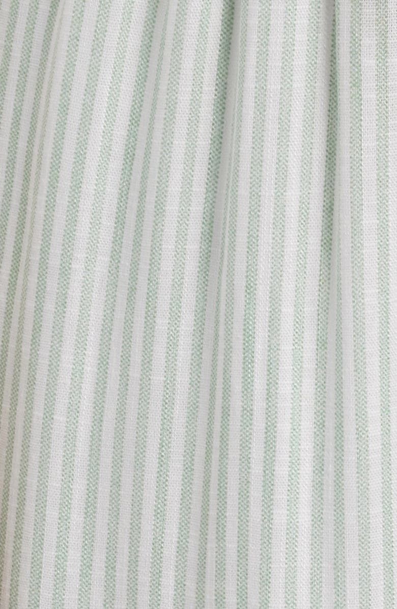 CeCe Stripe Tie Front Maxi Dress, Alternate, color, Canopy Green