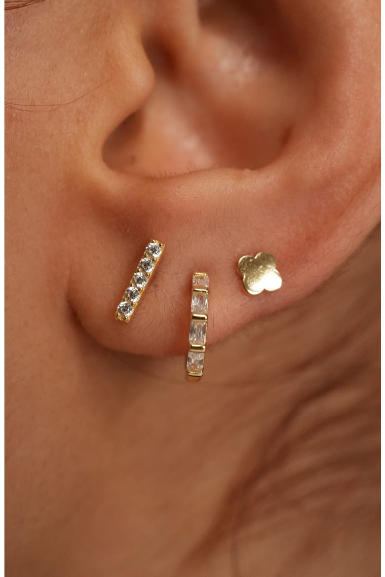 Set of 3 Assorted Single Earrings, Alternate, color, GOLD