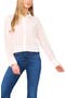 Cotton Eyelet Button-Up Shirt