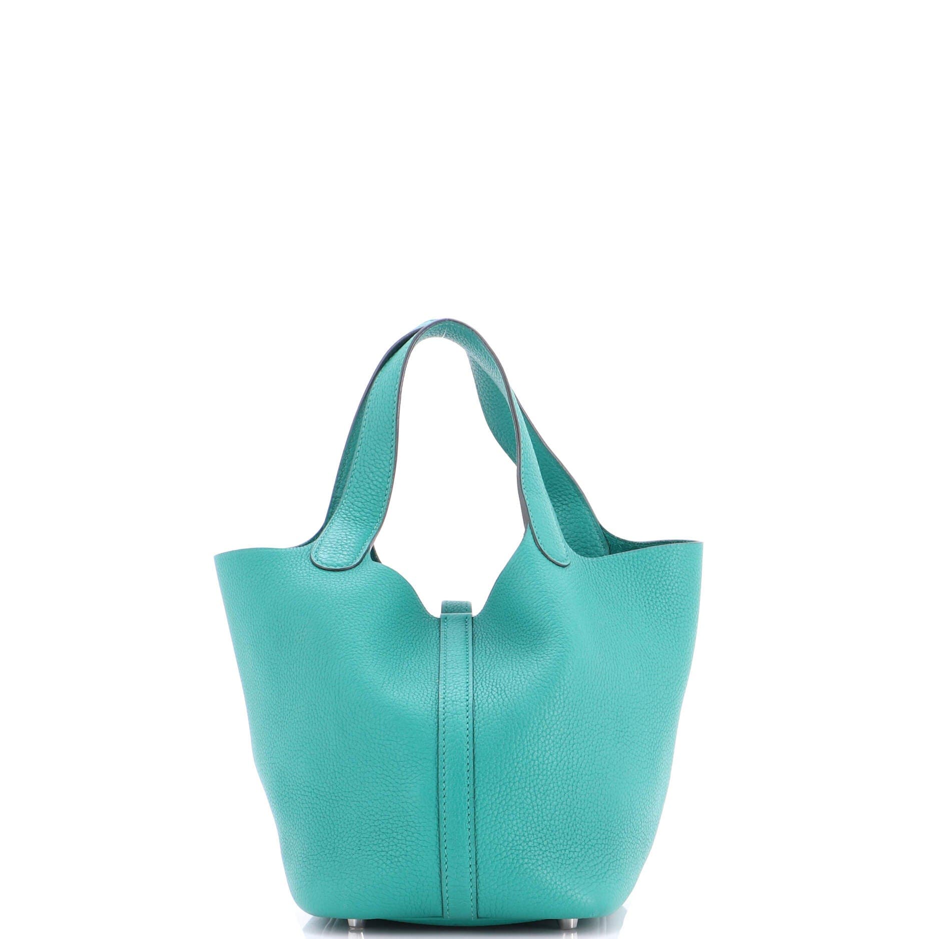 Pre-Owned Hermes Picotin Lock Bag Maurice PM, Alternate, color, Vert Jade