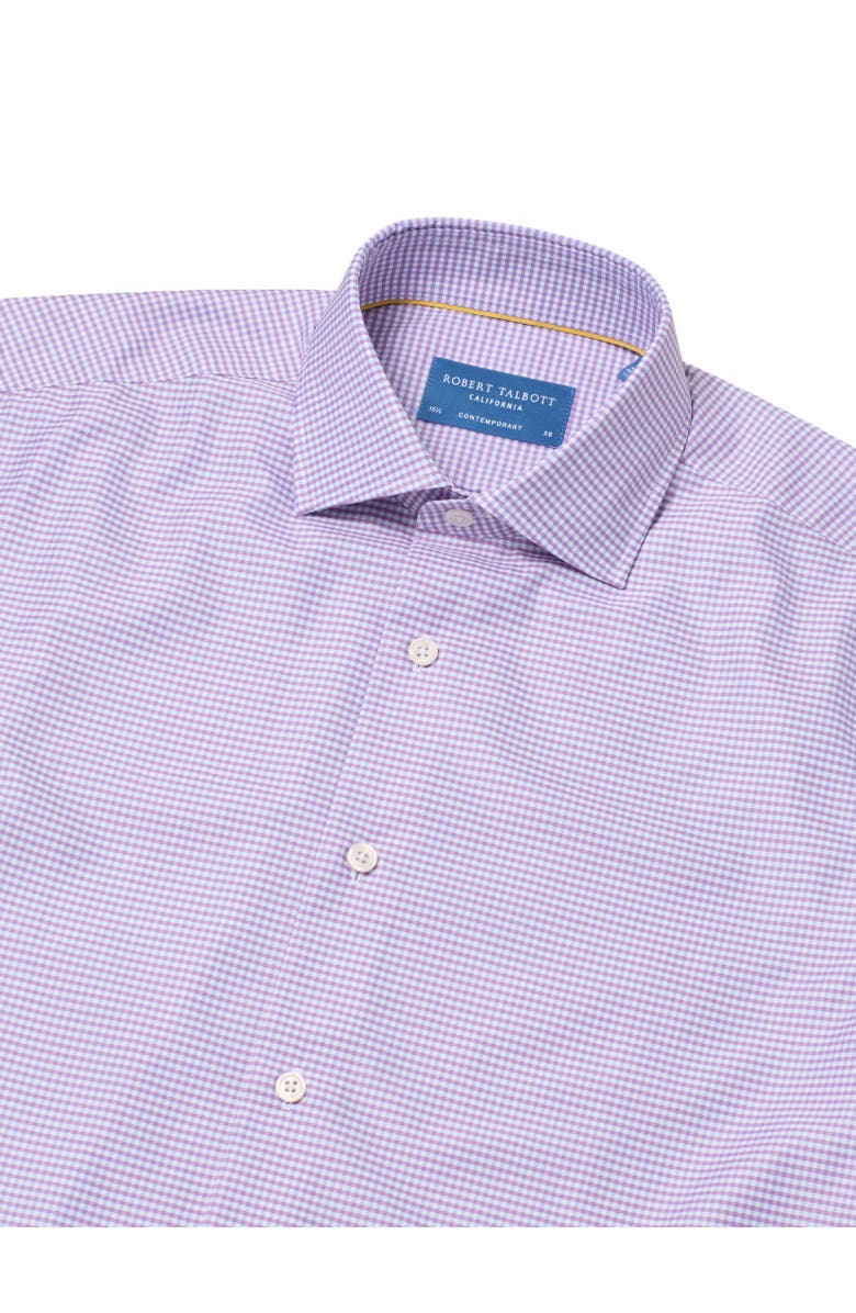 Robert Talbott Reynolds Contemporary Check Twill Shirt, Alternate, color, Raspberry