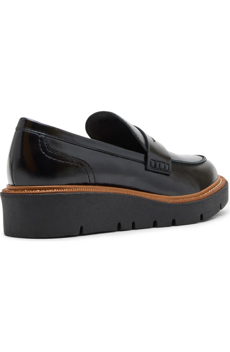 Blondo Mariana Waterproof Platform Penny Loafer, Alternate, color, Black Leather