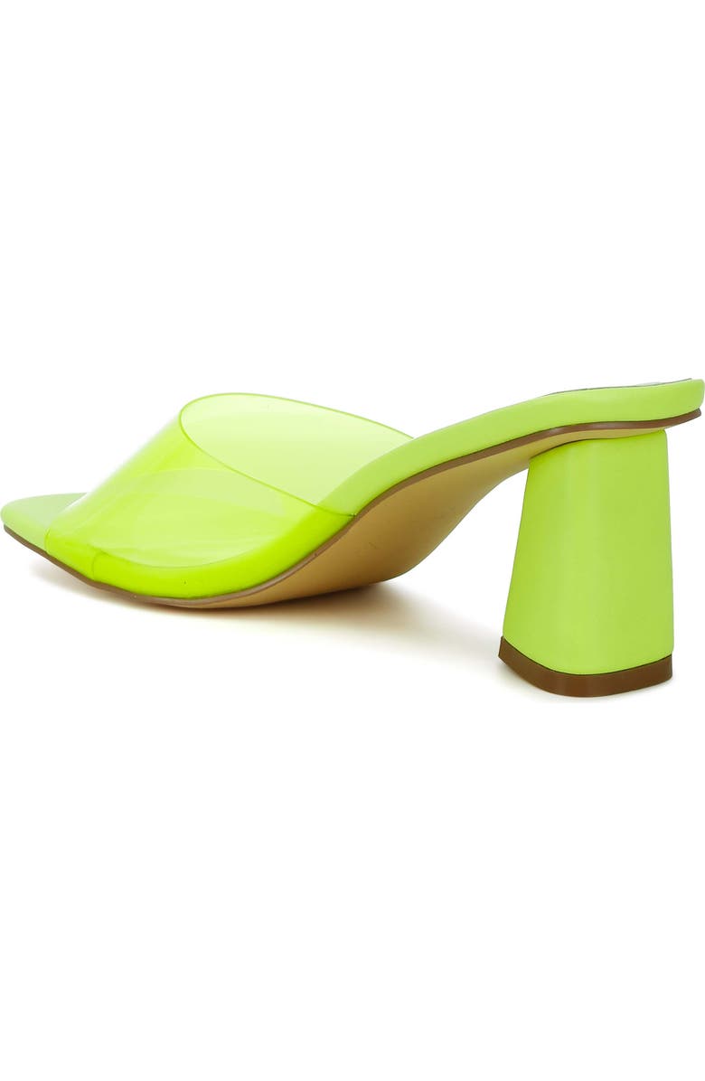 LONDON RAG Clear Flirt Slide Sandal, Alternate, color, Lime