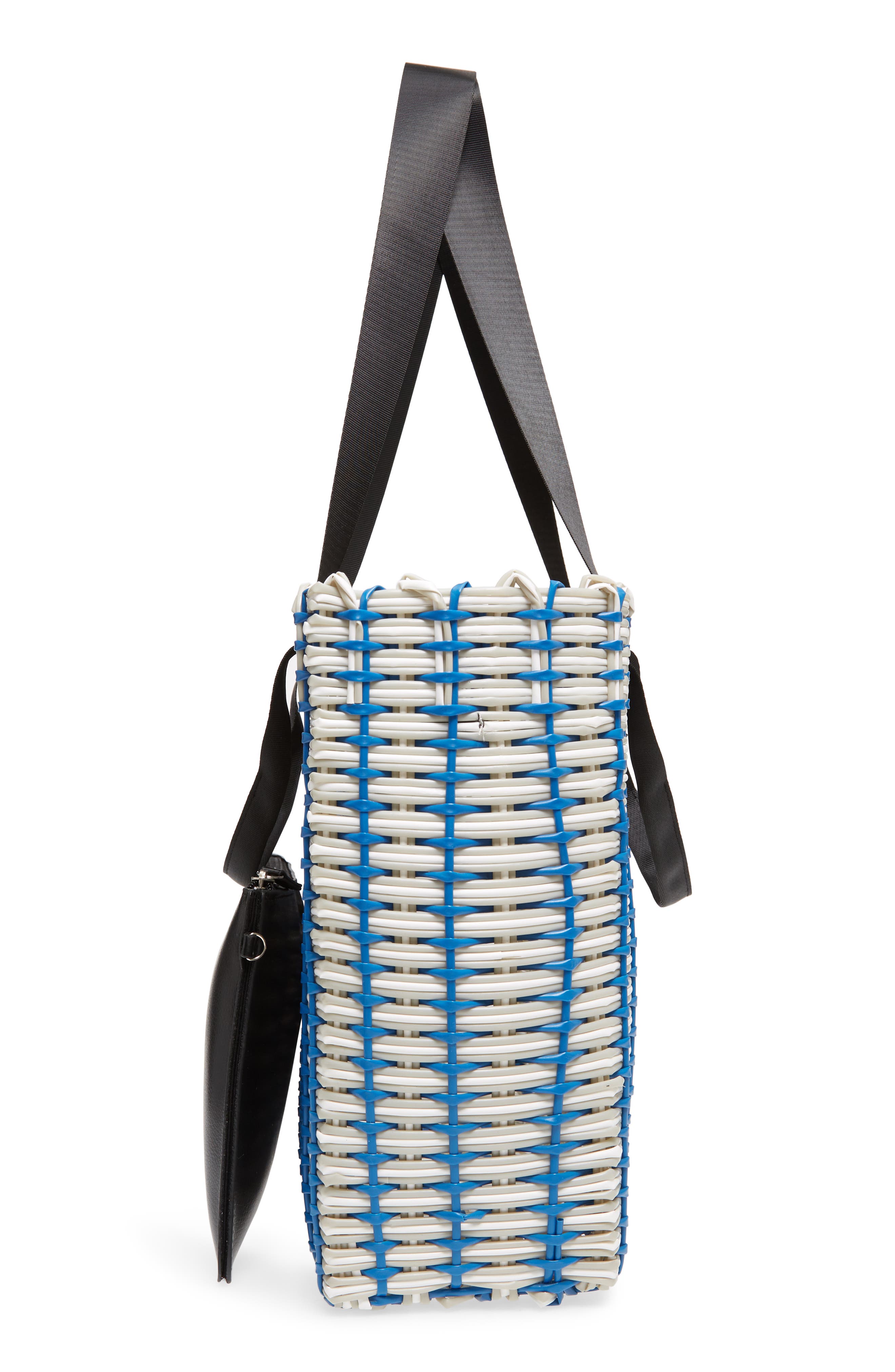 Nordstrom Stripe Woven Tote, Alternate, color, 