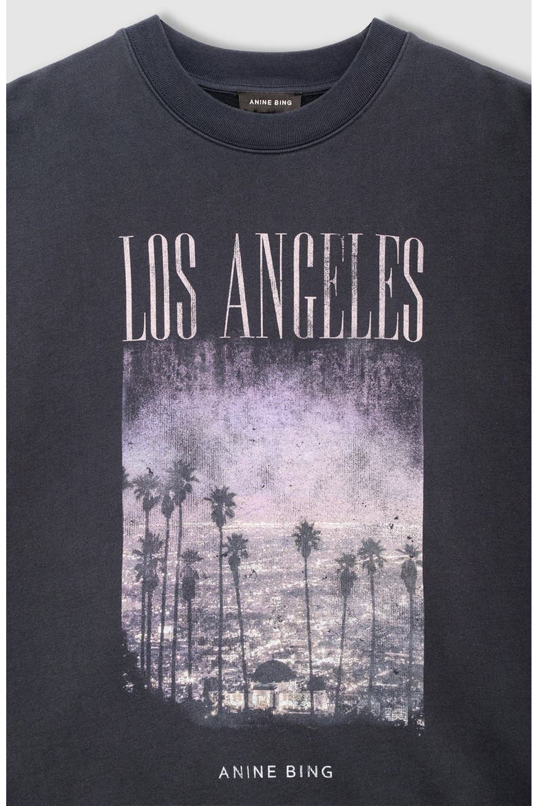Miles Los Angeles Sweatshirt, Alternate, color, Vintage Black
