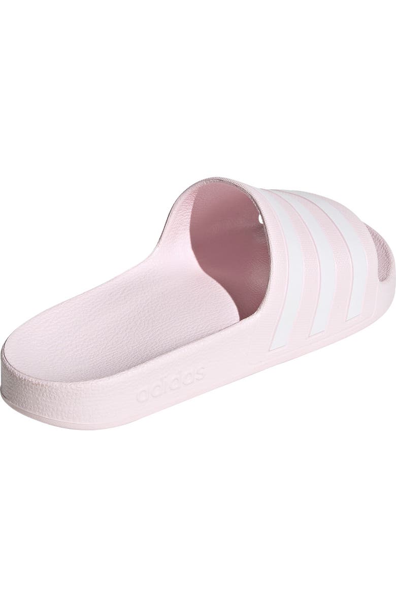 adidas Adilette Aqua Slide Sandal, Alternate, color, Almost Pink/White