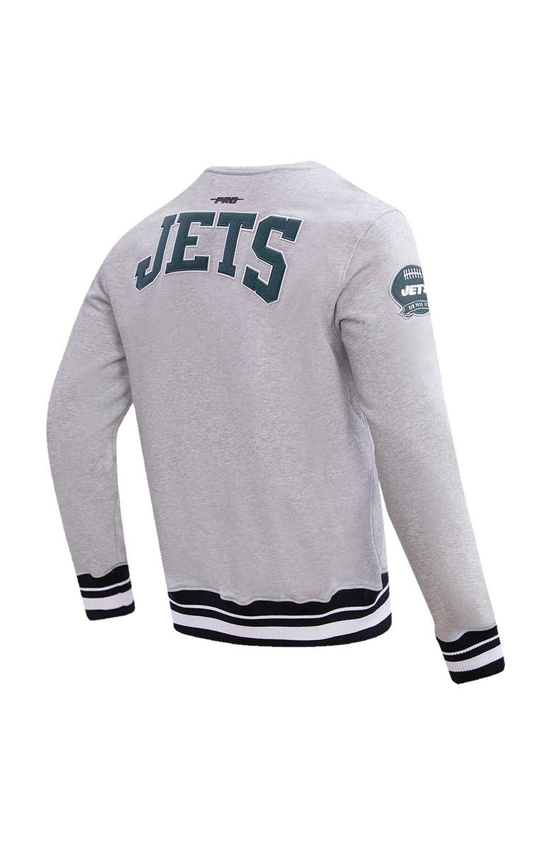 PRO STANDARD Men's Pro Standard Heather Gray New York Jets Crest Emblem Pullover Sweatshirt, Alternate, color, 