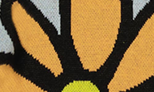 Wesc Daisy Intarsia Cotton Short Sleeve Shirt In Blue