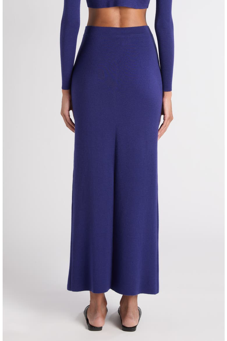 Cashmere Maxi Skirt, Alternate, color, QUARZ BLUE