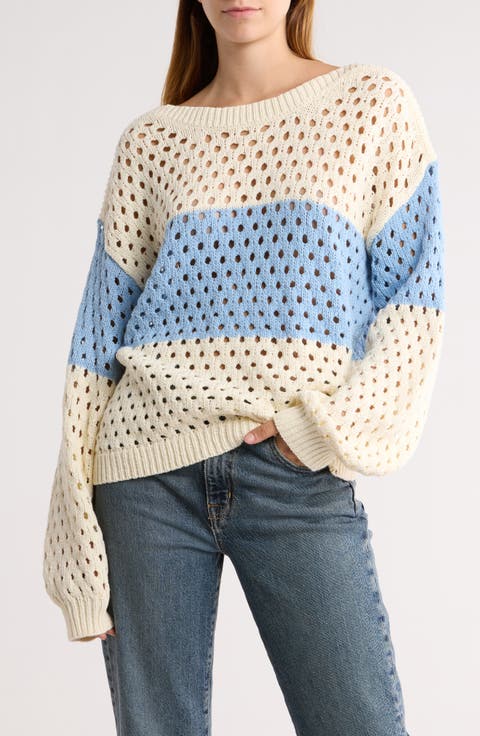 Desert Dreams Open Knit Sweater