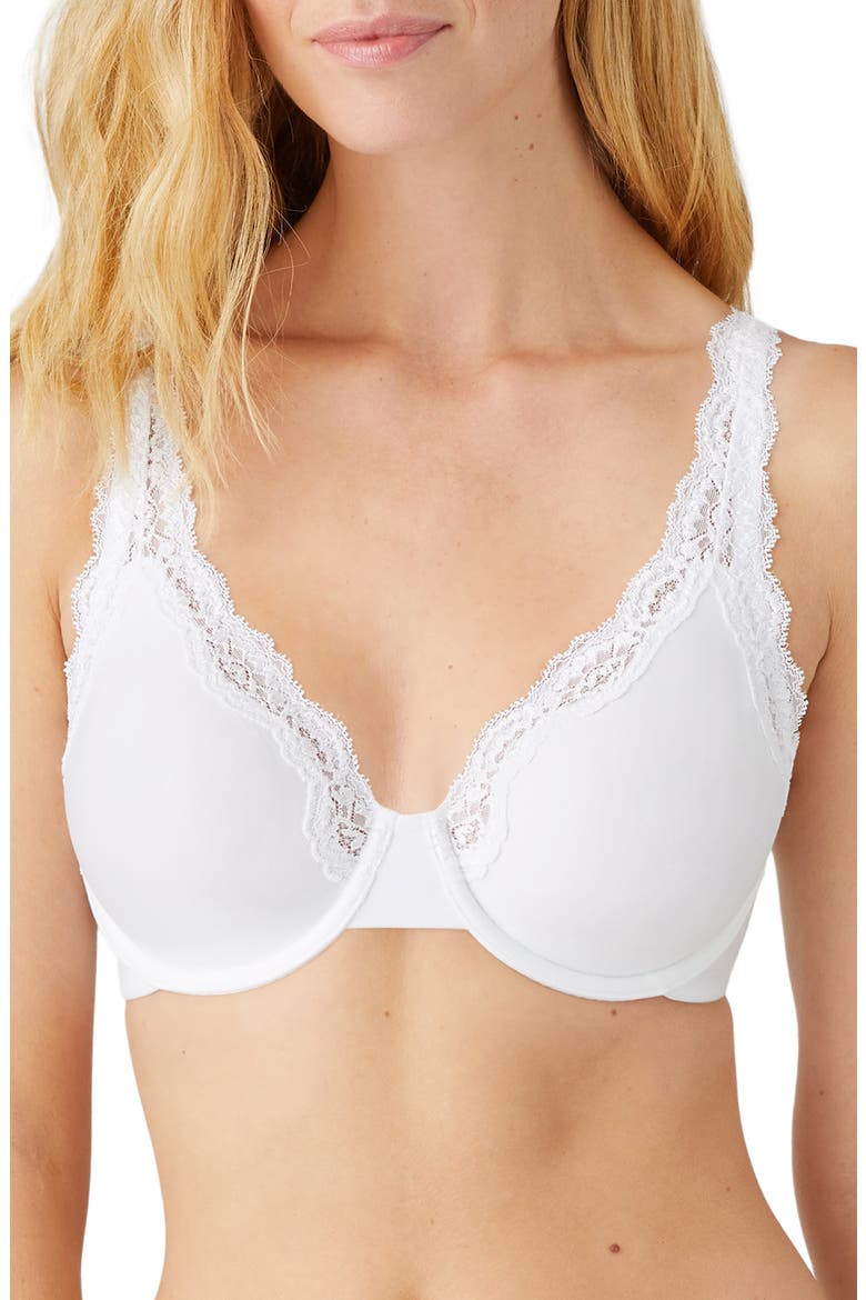 Softly Styled Underwire Bra, Main, color, WHITE