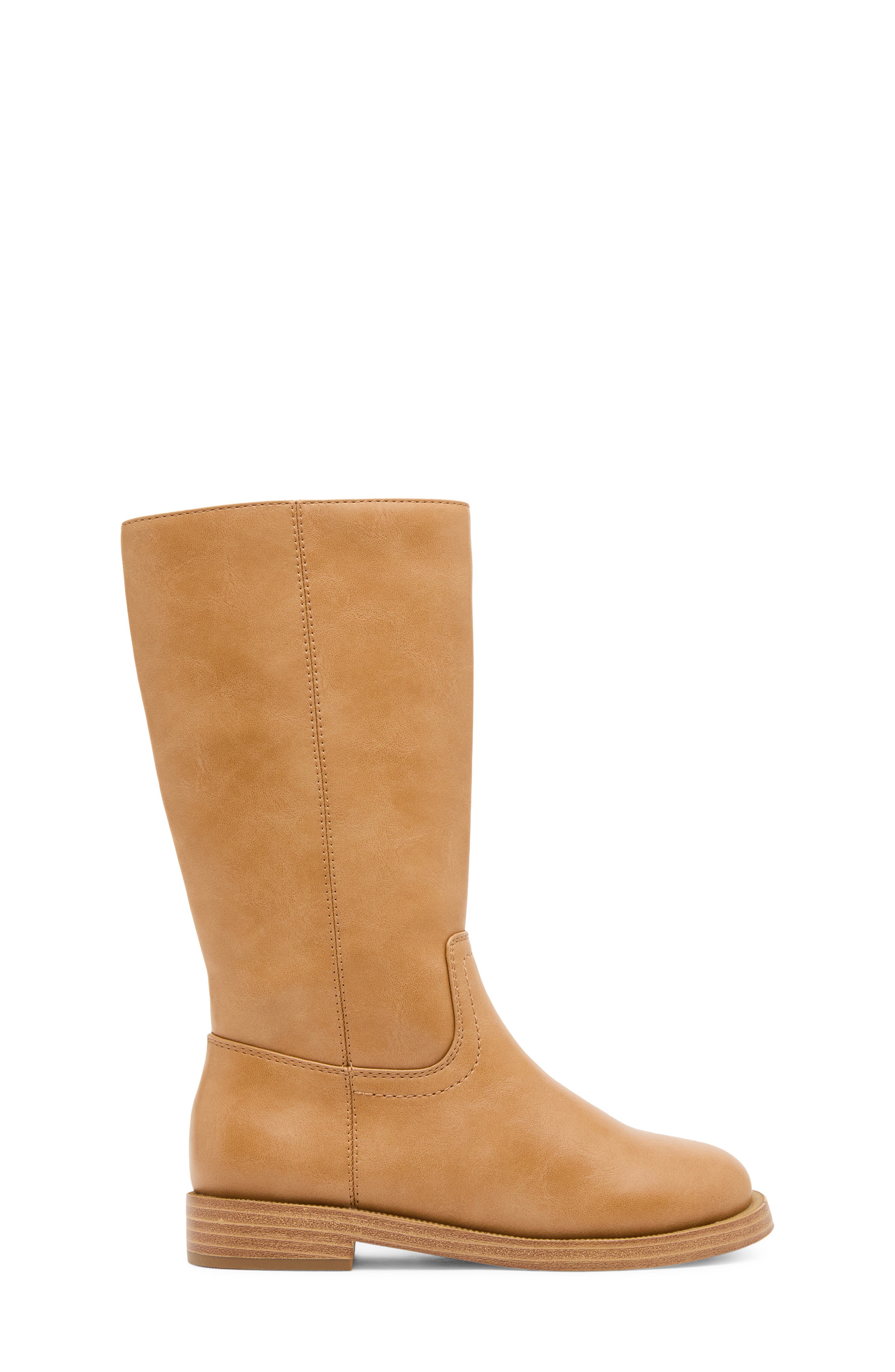 Kids' Joriole Tall Faux Leather Boot, Alternate, color, TAN