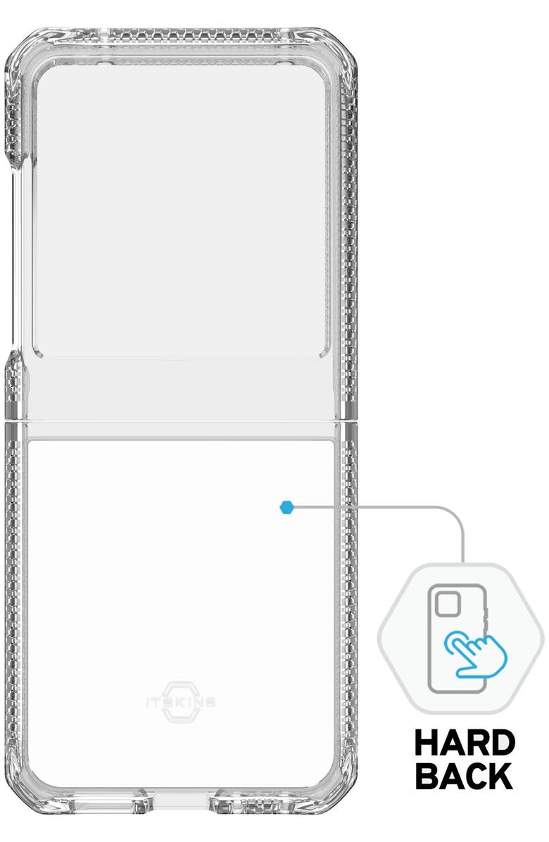 ITSkins Hybrid_R Clear Case for Motorola Razr, Alternate, color, Clear