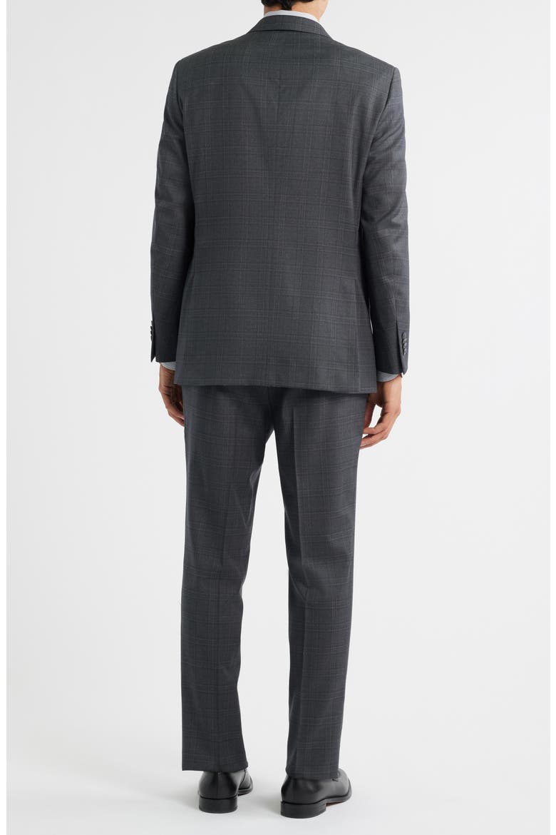 Flynn Classic Fit Plaid Wool Suit, Alternate, color, GREY