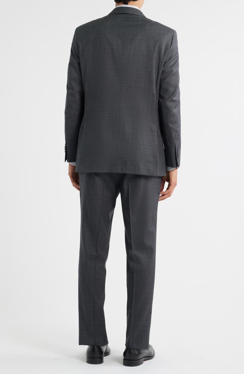 Peter Millar Flynn Classic Fit Plaid Wool Suit, Alternate, color, Grey