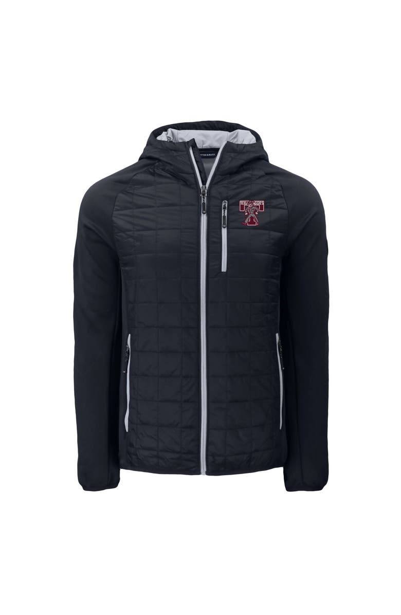 Cutter & Buck Men's Cutter & Buck Black Texas A&M Aggies Vault Rainier Eco Hybrid PrimaLoft Full-Zip Jacket, Alternate, color,