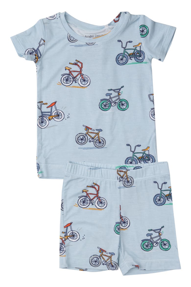 Blue Bikes Print Lounge Wear Set, Main, color, BLUE