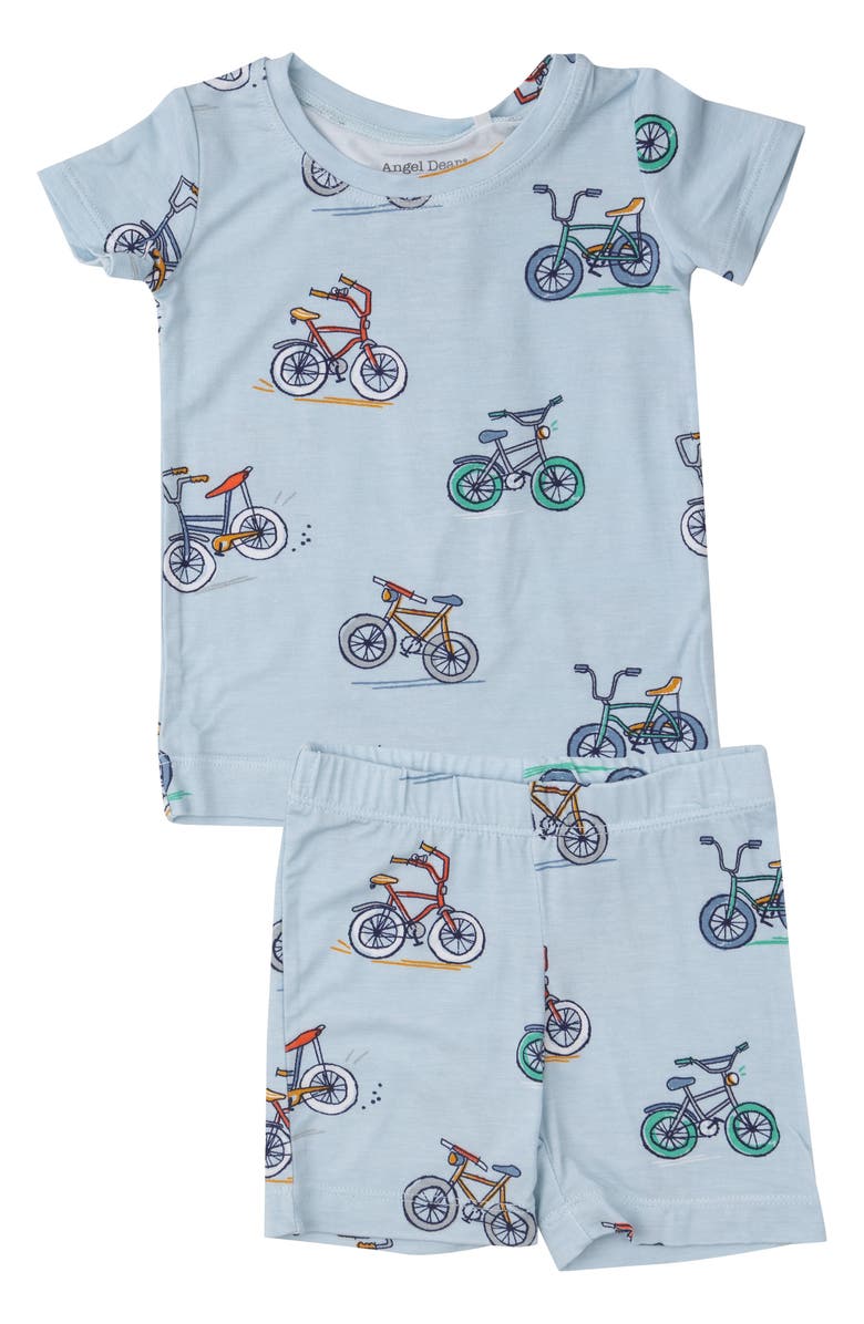 Angel Dear Blue Bikes Print Lounge Wear Set, Main, color,