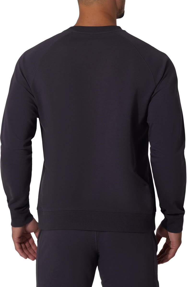 90 DEGREE BY REFLEX Mini Zurry Reunion Crewneck Sweatshirt, Alternate, color, Moonless Night