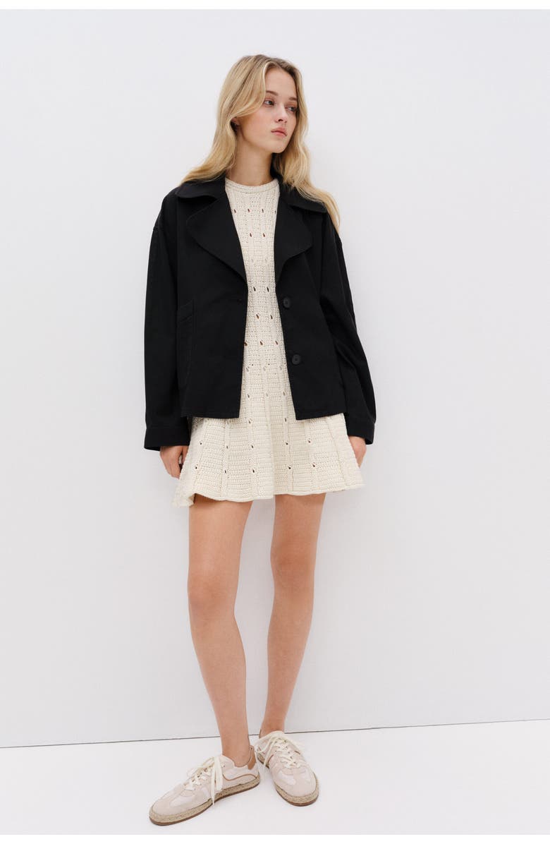 H&M Twill Jacket, Alternate, color, Charcoal Gray