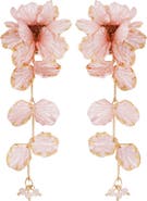 Panacea Linear Flower Earrings