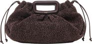maje Mipli bouclé effect clutch bag