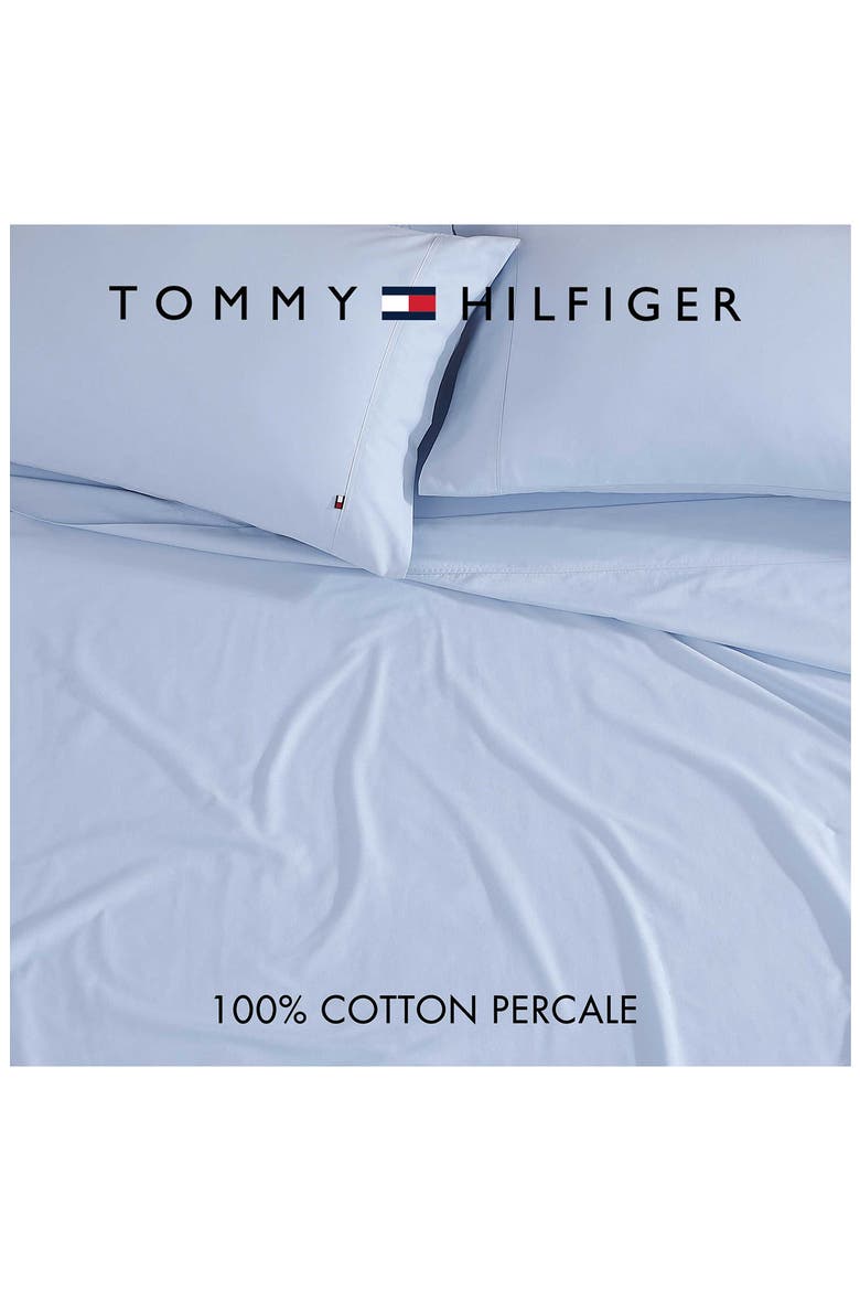 Cotton Percale Sheet Set, Alternate, color, BLUE