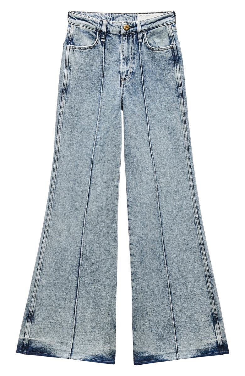 rag & bone Skylar High Waist Wide Leg Jeans, Alternate, color, Clementine